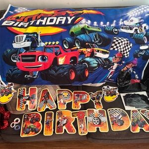 Red and Blue Racing Party Decorations